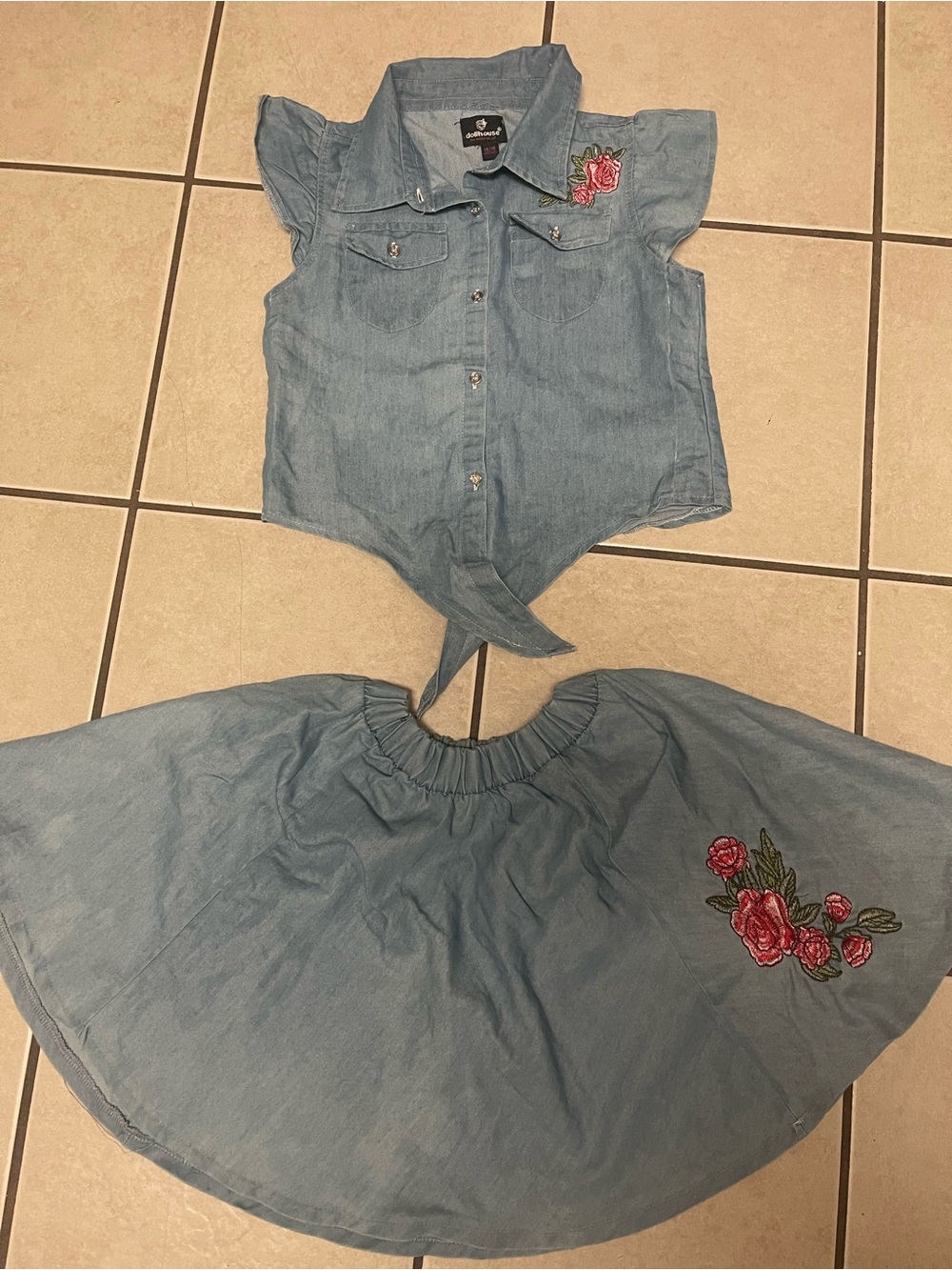 Dollhouse Light Blue set 2-pieces